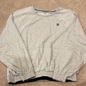 Hurley Men's Light Gray Crewneck Sweater